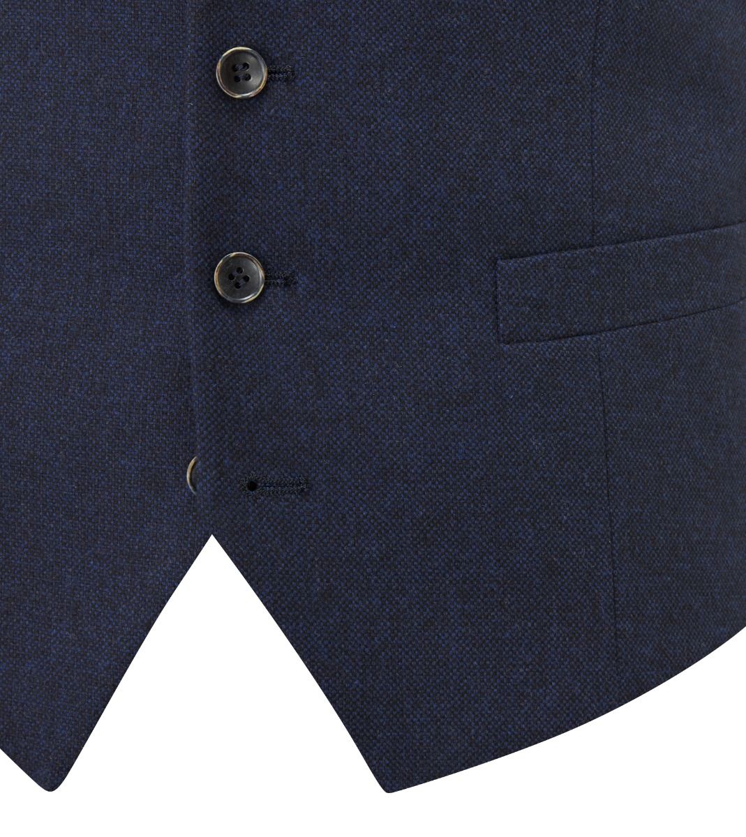 Ruthin Tweed Waistcoat - Navy