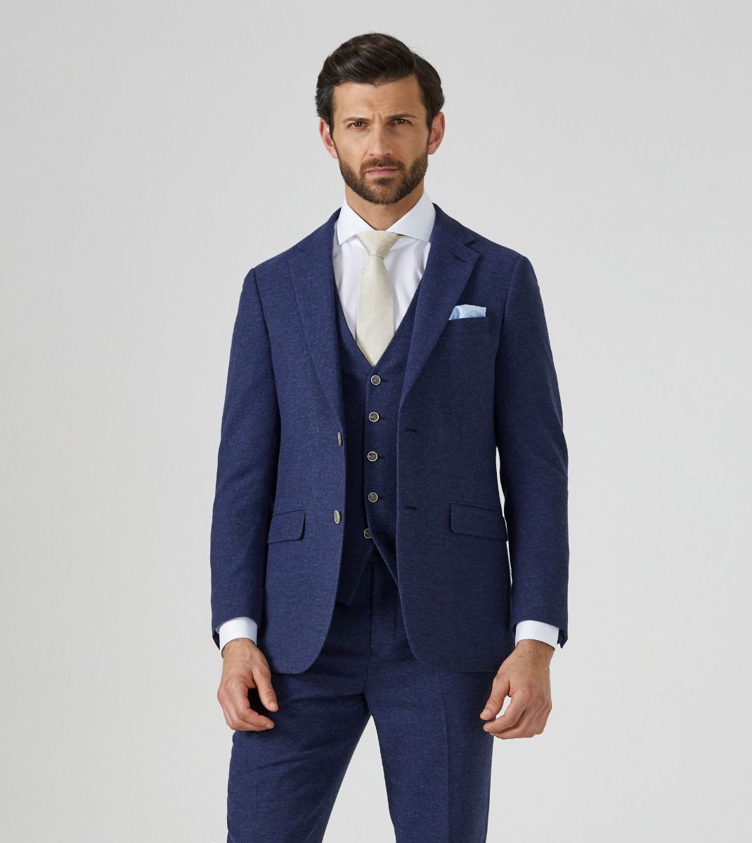 Jude Tweed Suit Jacket - Navy