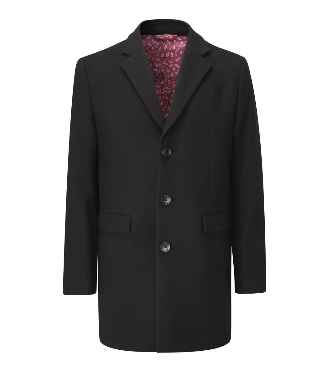 Fairlop 3/4 Overcoat -Black