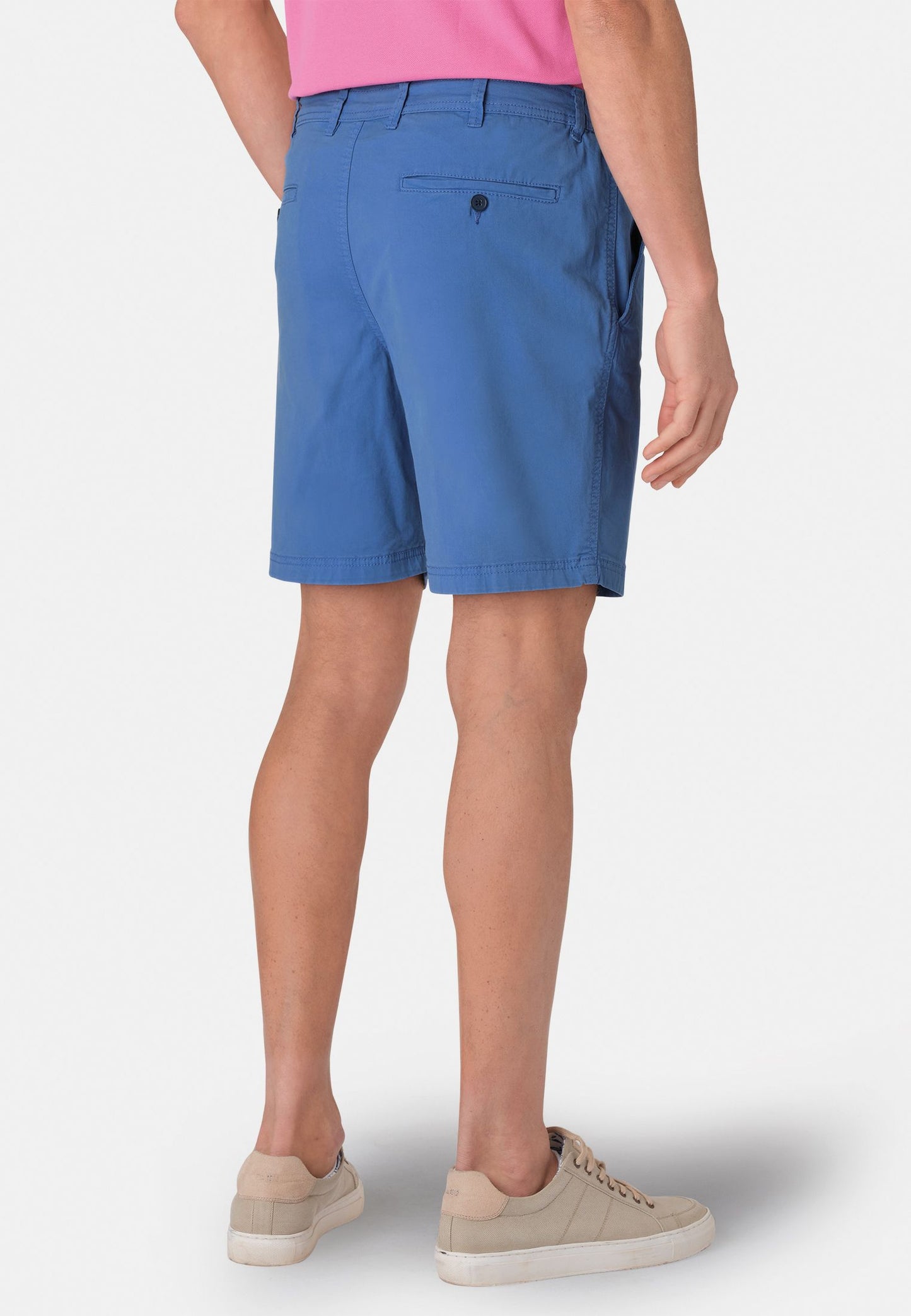 Ribblesdale Cotton Stretch Summer Shorts - Sky Blue