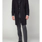 3/4 Wool-Rich Blend Overcoat - Black