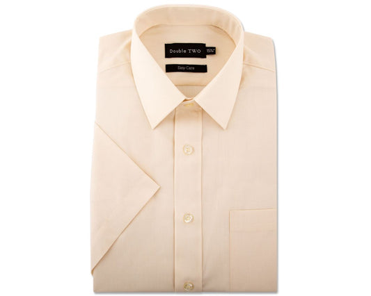 Classic Easy Care Short Sleeve Shirt - Cream