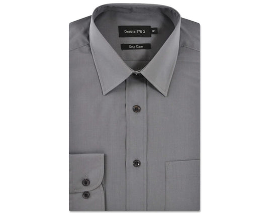 Classic Easy Care Long Sleeve Shirt - Silver