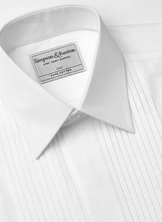 Pleated Dress Shirt - Standard Collar