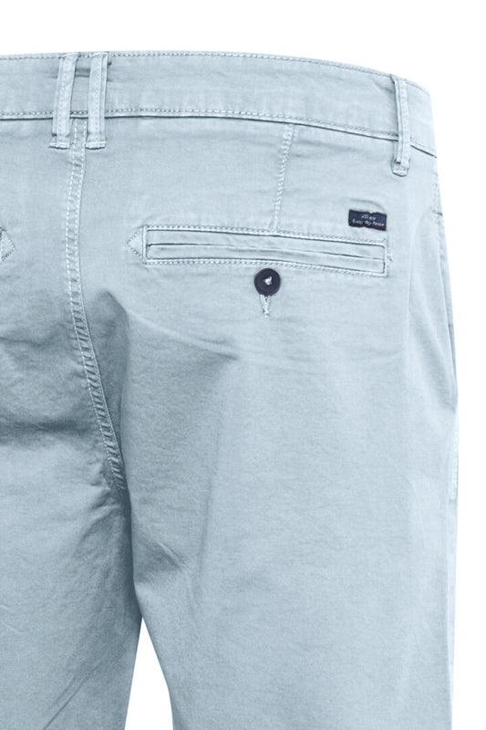 Cotton-Rich Tailored Shorts - Ice Blue