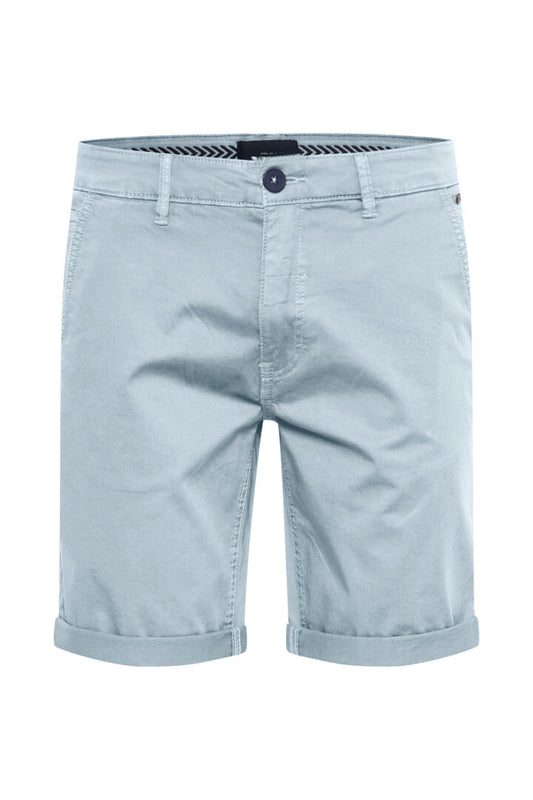 Cotton-Rich Tailored Shorts - Ice Blue