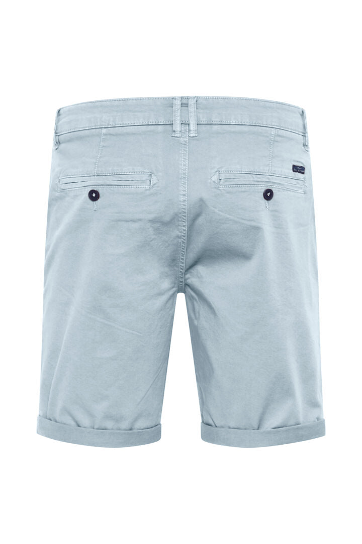 Cotton-Rich Tailored Shorts - Ice Blue