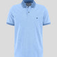 Sustainable-Cotton Two-Tone Polo - Sky Blue