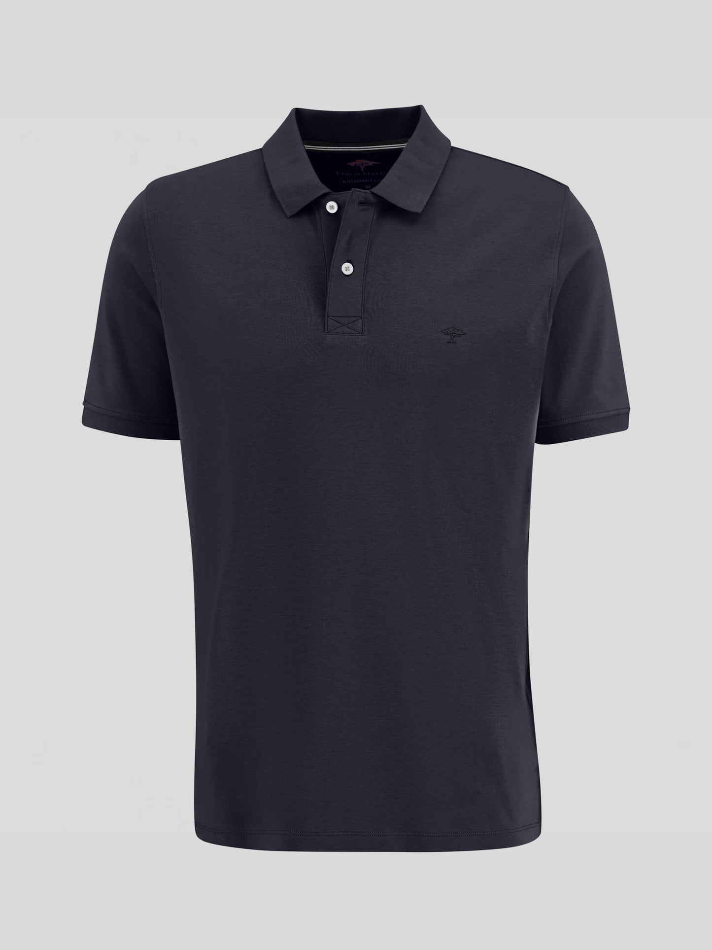 Sustainable-Cotton Soft Interlock Jersey Polo - Navy