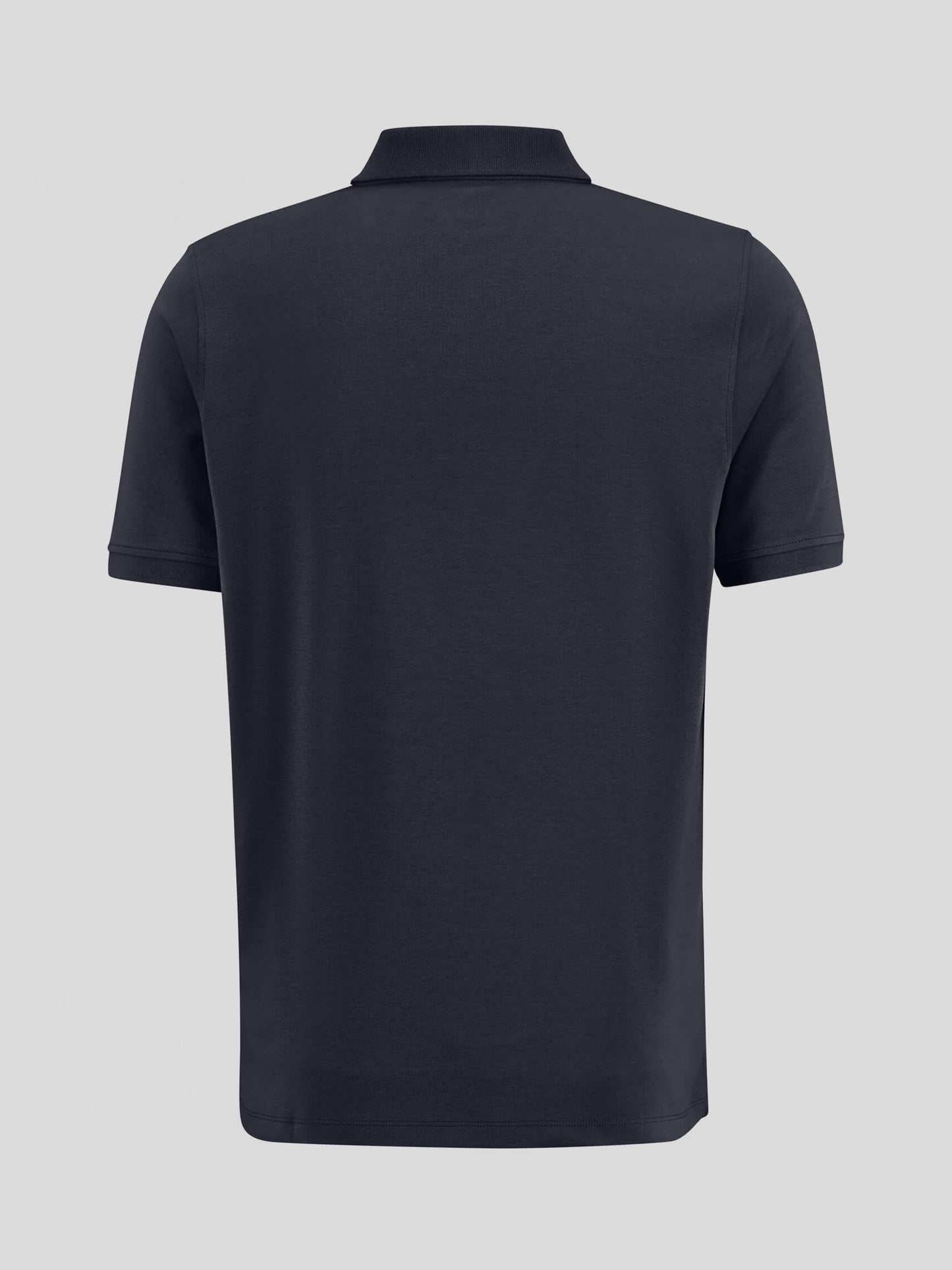 Sustainable-Cotton Soft Interlock Jersey Polo - Navy