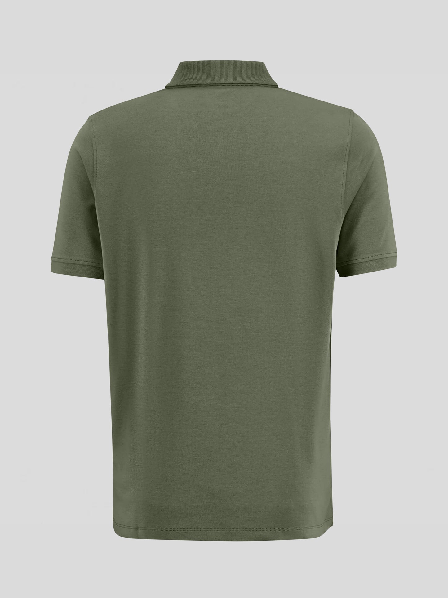 Sustainable-Cotton Soft Interlock Jersey Polo - Olive