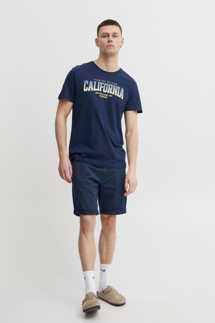 Cotton-Rich Tailored Shorts - Navy