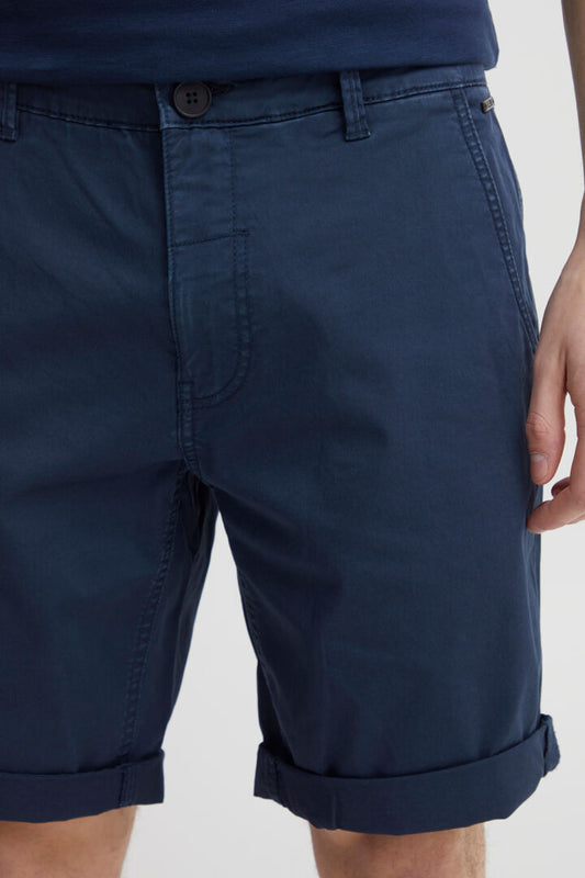 Cotton-Rich Tailored Shorts - Navy