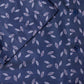 Pure-Cotton Short-Sleeve Shirt - Navy Leaf