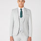Slim Fit Silver Grey 2-Piece Nested Suit