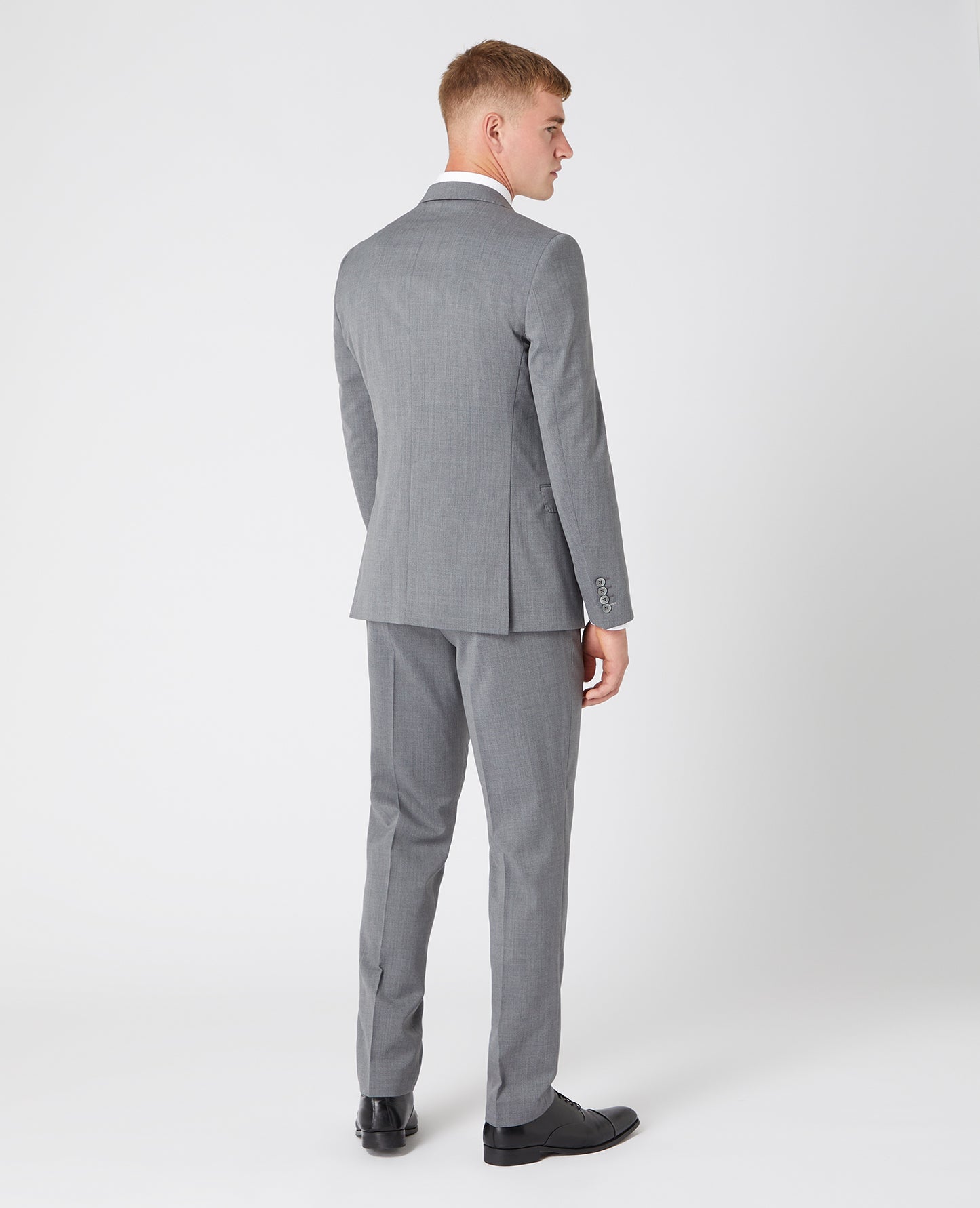 Slim Fit Wool-Rich Suit Jacket - Grey