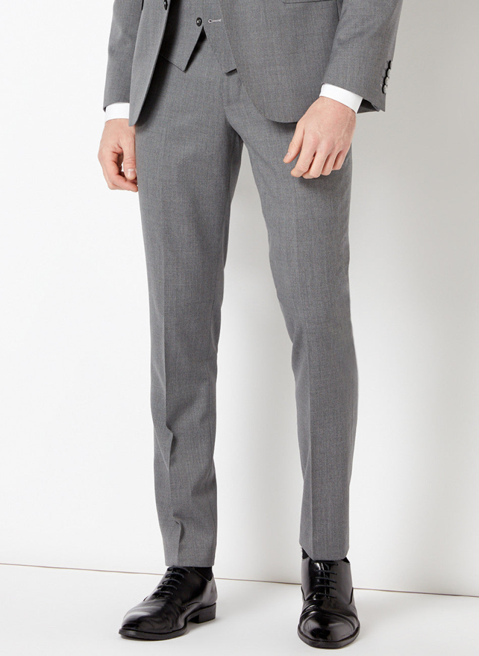 Slim Fit Wool-Rich Suit Jacket - Grey