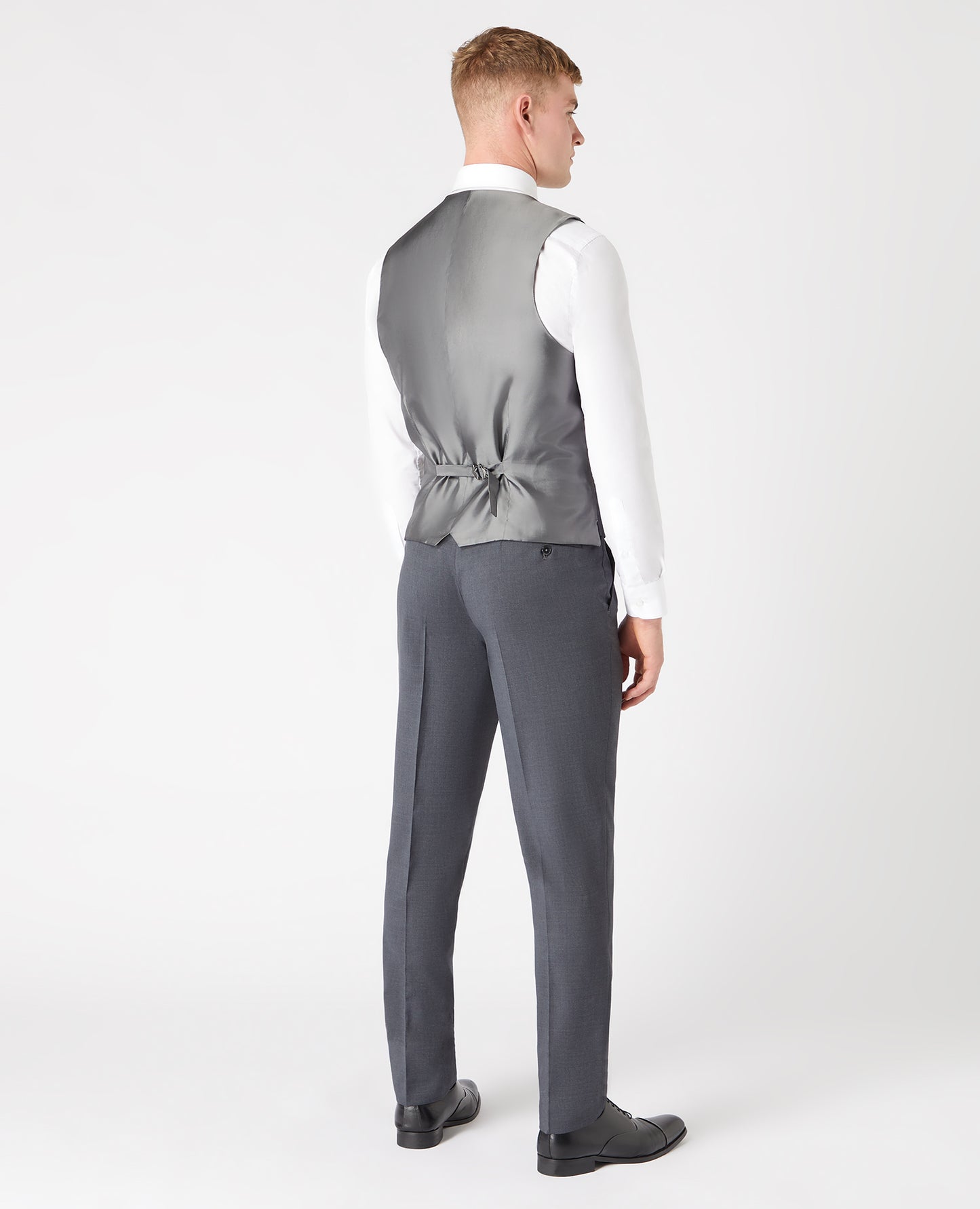 Slim Fit Wool-Rich Suit Waistcoat - Charcoal Grey