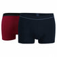 TWO-PACK OF PANTS IN BLACK & RED - BUGATTI