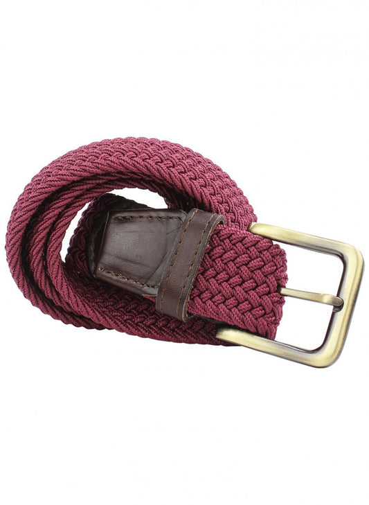 35mm Elastic Red Woven Belt