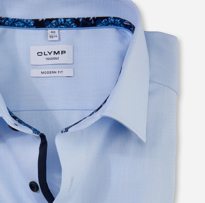 OLYMP Tendenz Modern Fit, Business Shirt, New Kent, Blue