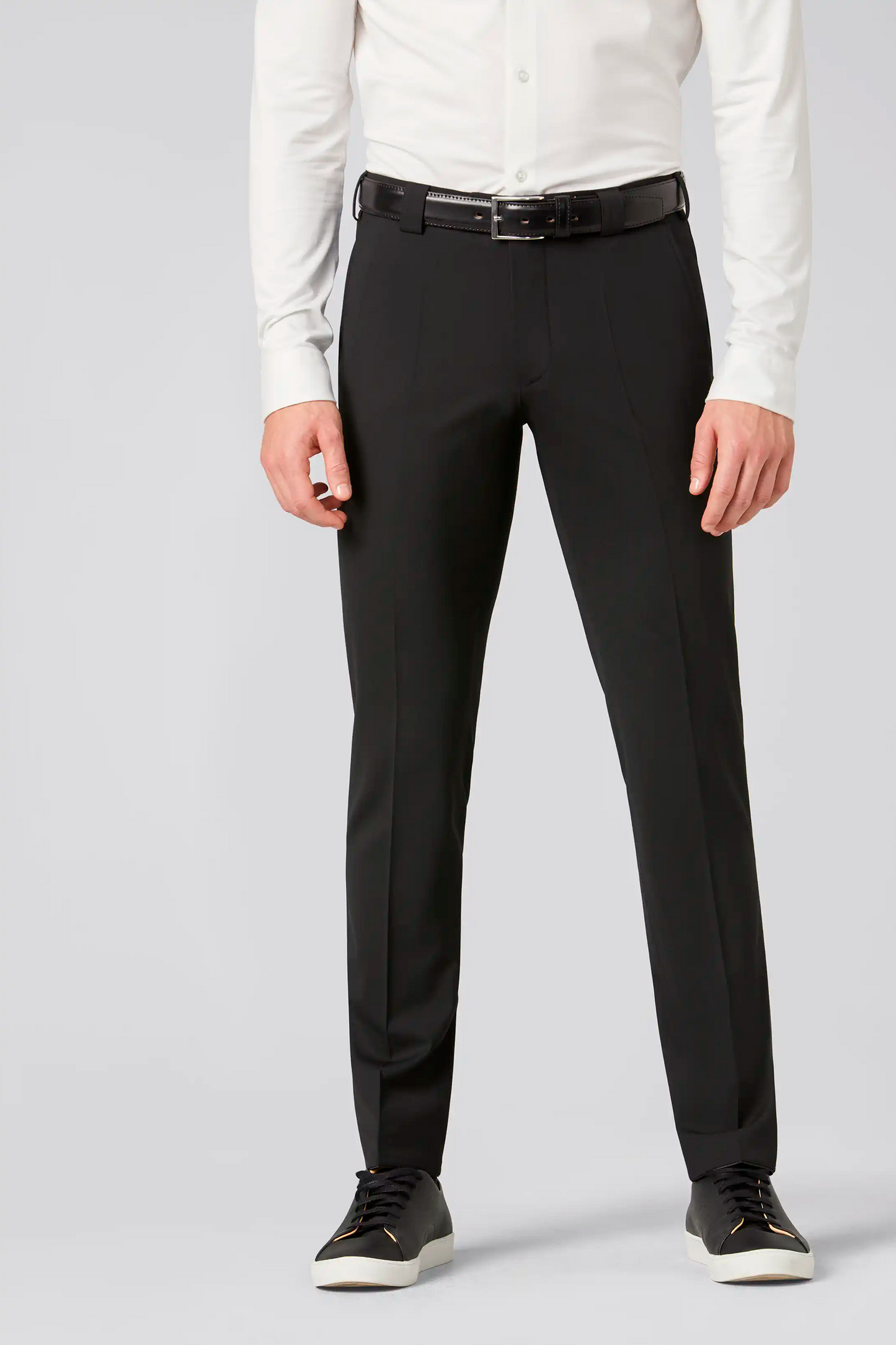 Meyer Roma Fine Tropical Wool Trouser - Black