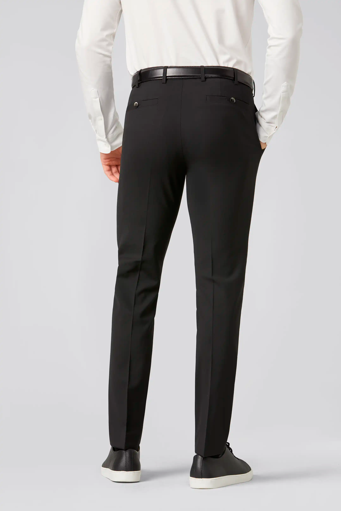 Meyer Roma Fine Tropical Wool Trouser - Black