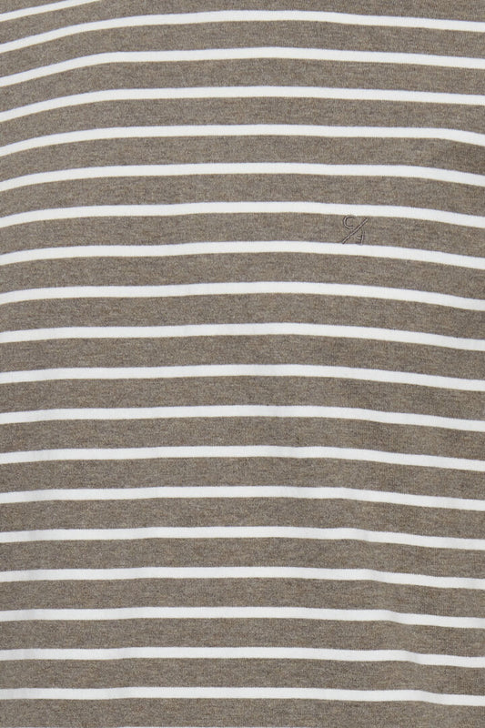 Taupe Stripe Tee