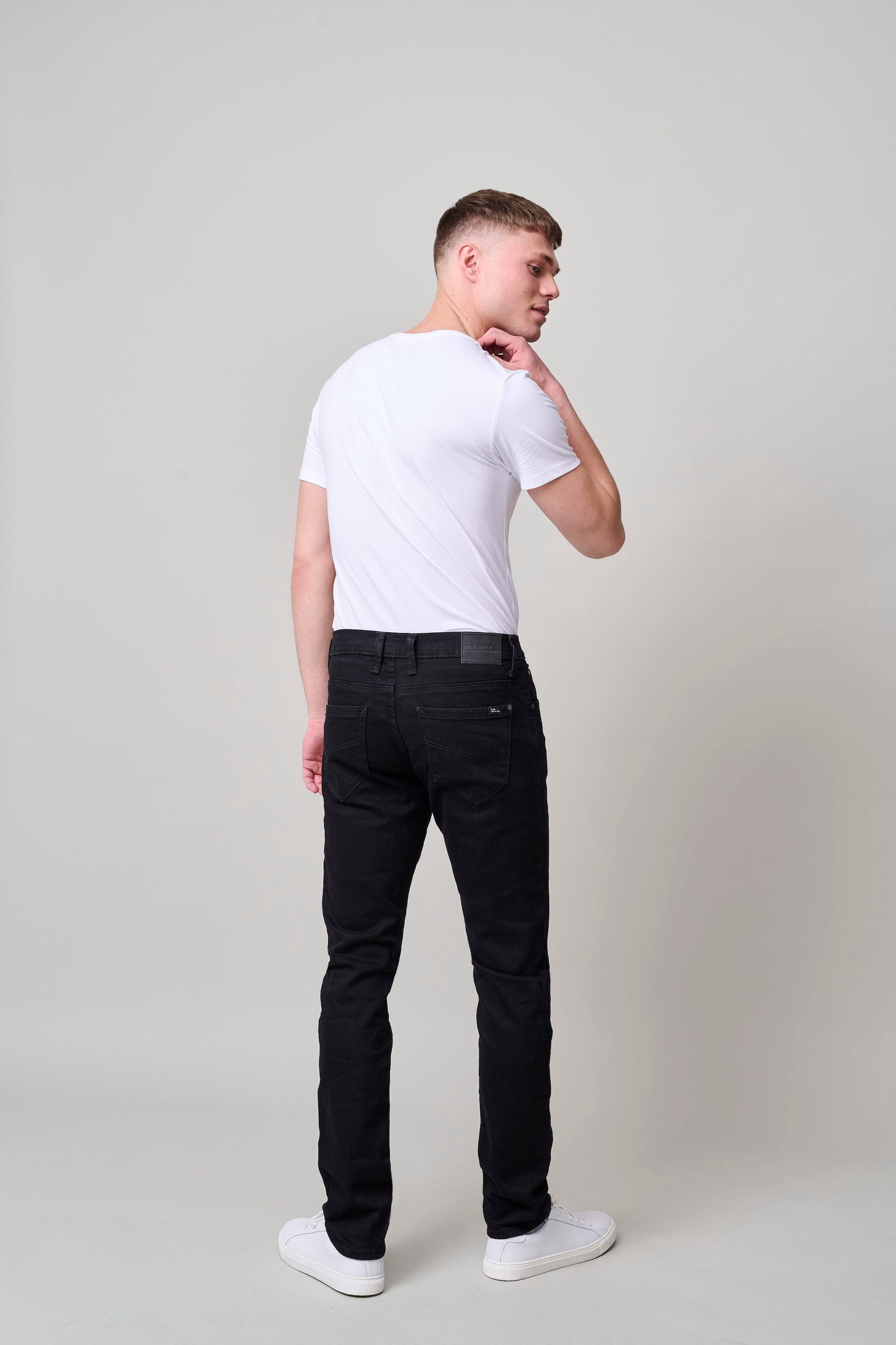 Black Overdye Jeans - Super Stretch Slim Fit