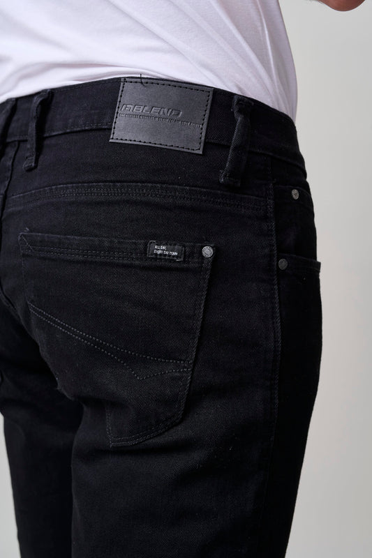 Black Overdye Jeans - Super Stretch Slim Fit