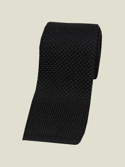 Knitted Tie - Black