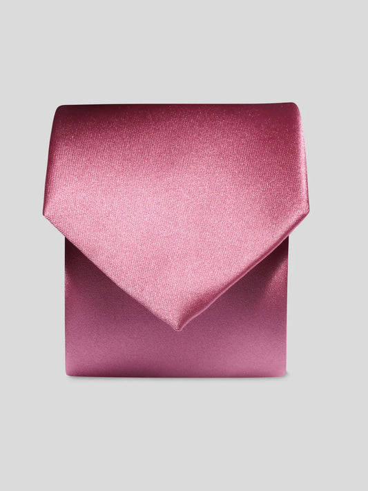 Plain Satin Tie - Dusky Pink