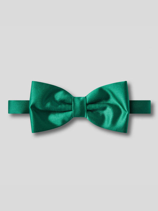 Plain Satin Bow-Tie - Forest Green