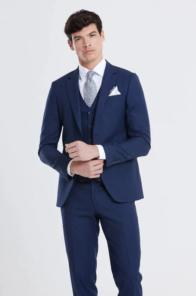 James Tailored Fit Suit Trousers - Navy