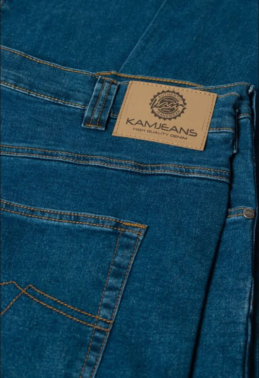 Super Stretch Straight Jeans - Stonewash