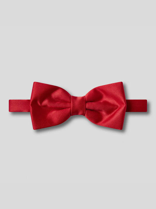 Plain Satin Bow-Tie - Red