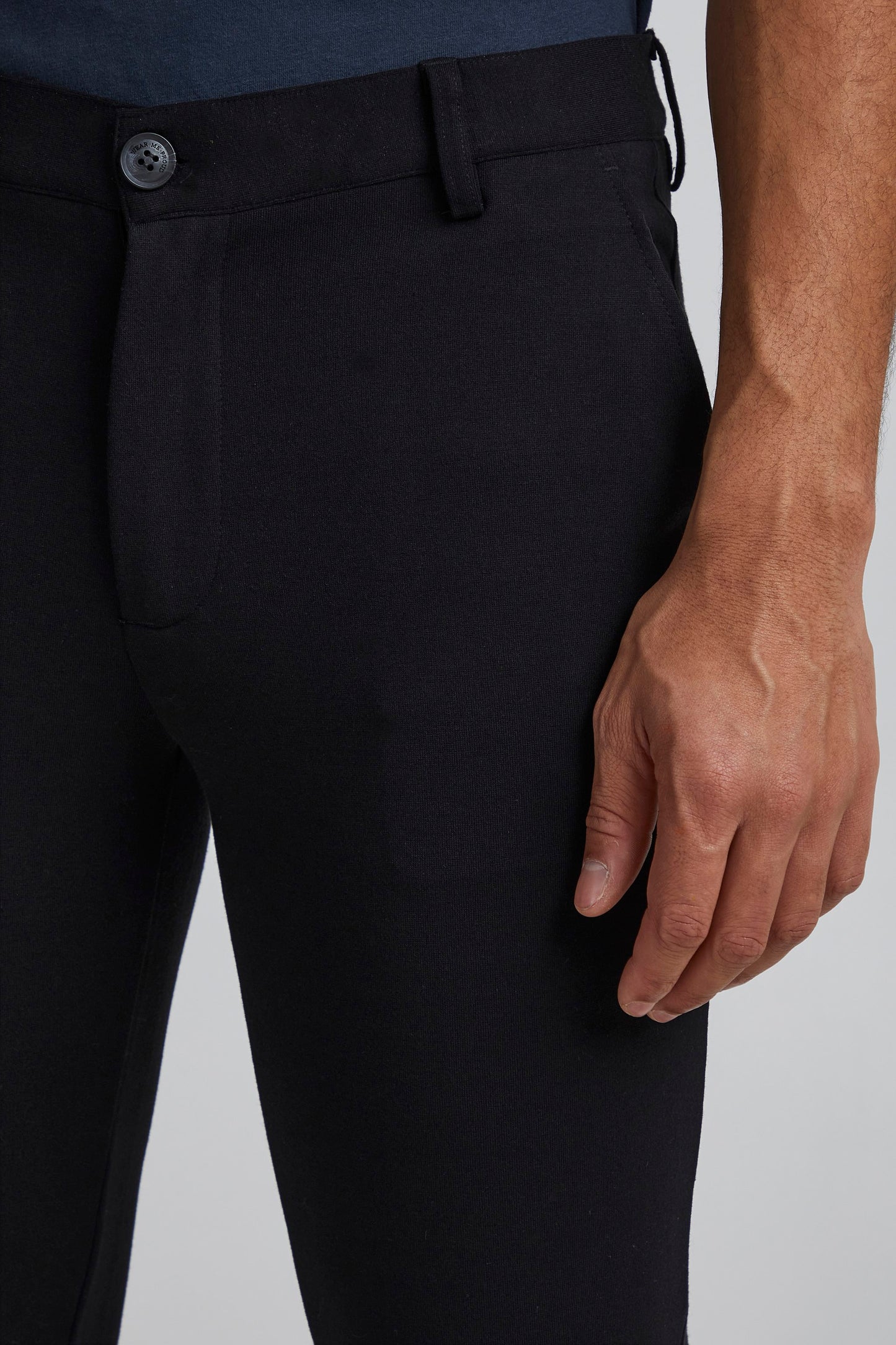 Black Trousers - Super Stretch Slim Fit