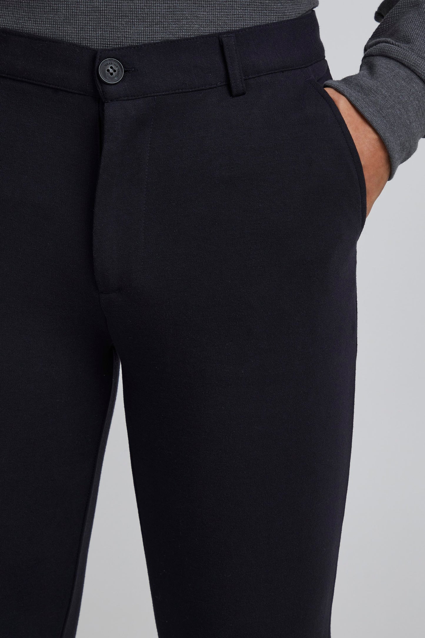 Dark Navy Trousers - Super Stretch Slim Fit