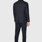 Gower Navy Linen Mix Three Piece Suit