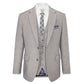 Jude Tweed Suit Jacket - Stone