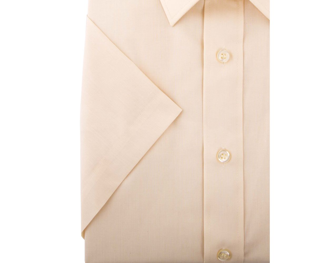 Classic Easy Care Short Sleeve Shirt - Cream