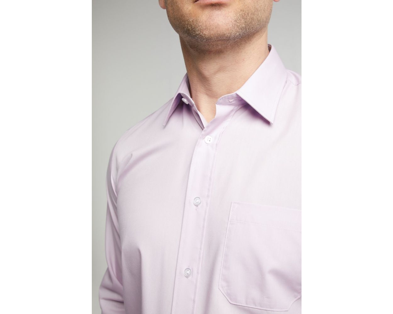 Classic Easy Care Long Sleeve Shirt - Lilac