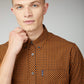 BigMens - Signature Short Sleeve Gingham Shirt - Gold Metal