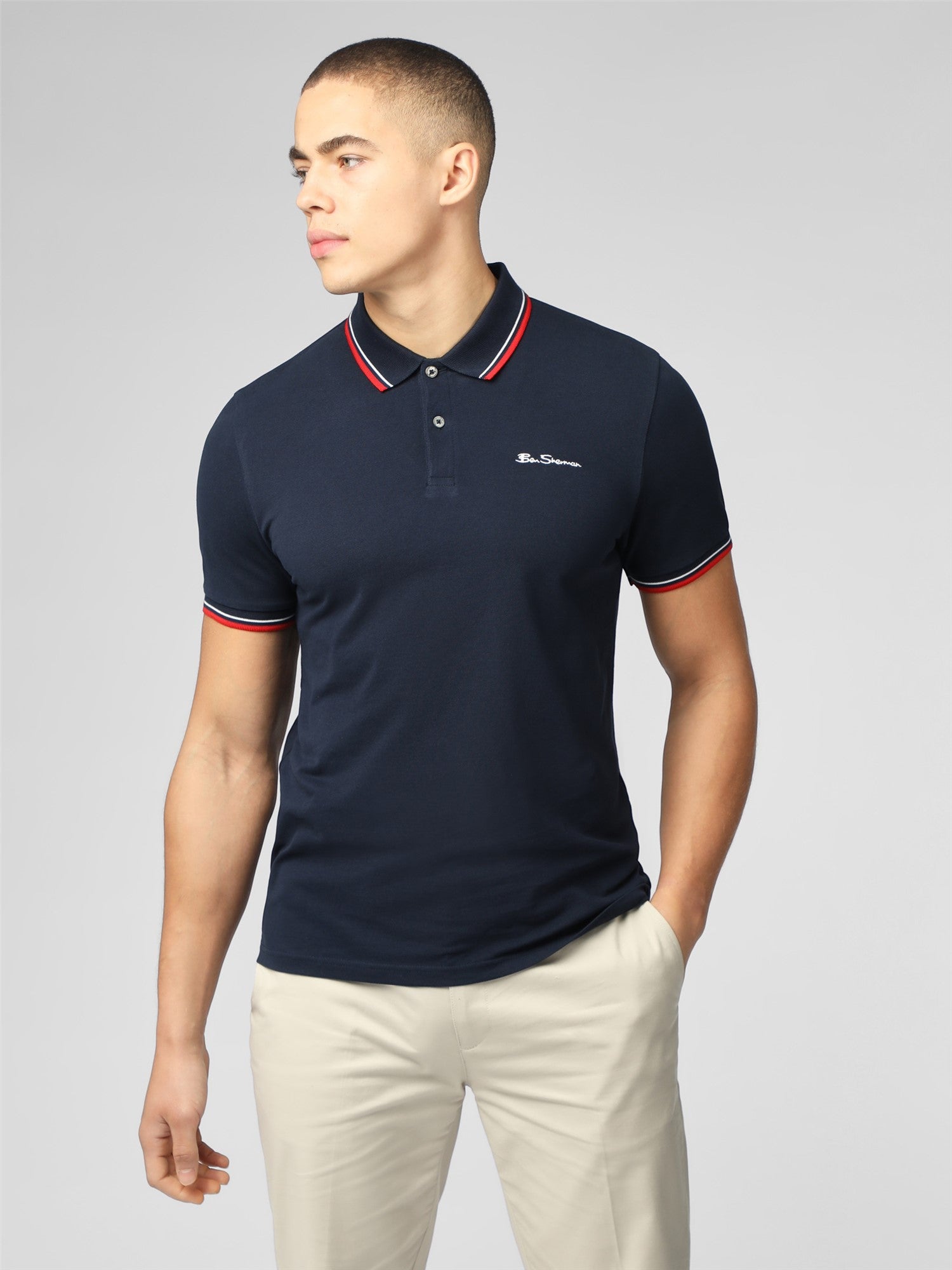 Signature Pique Polo - Navy