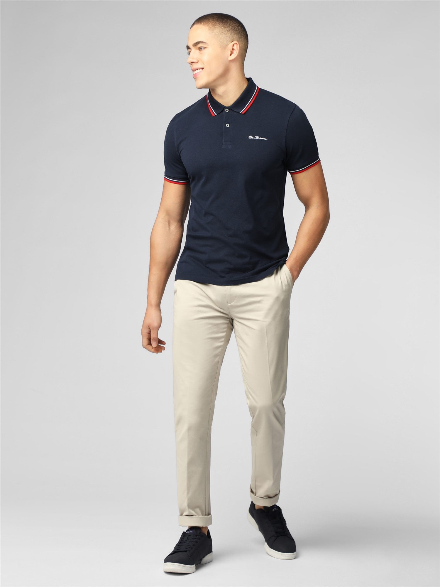 Signature Pique Polo - Navy