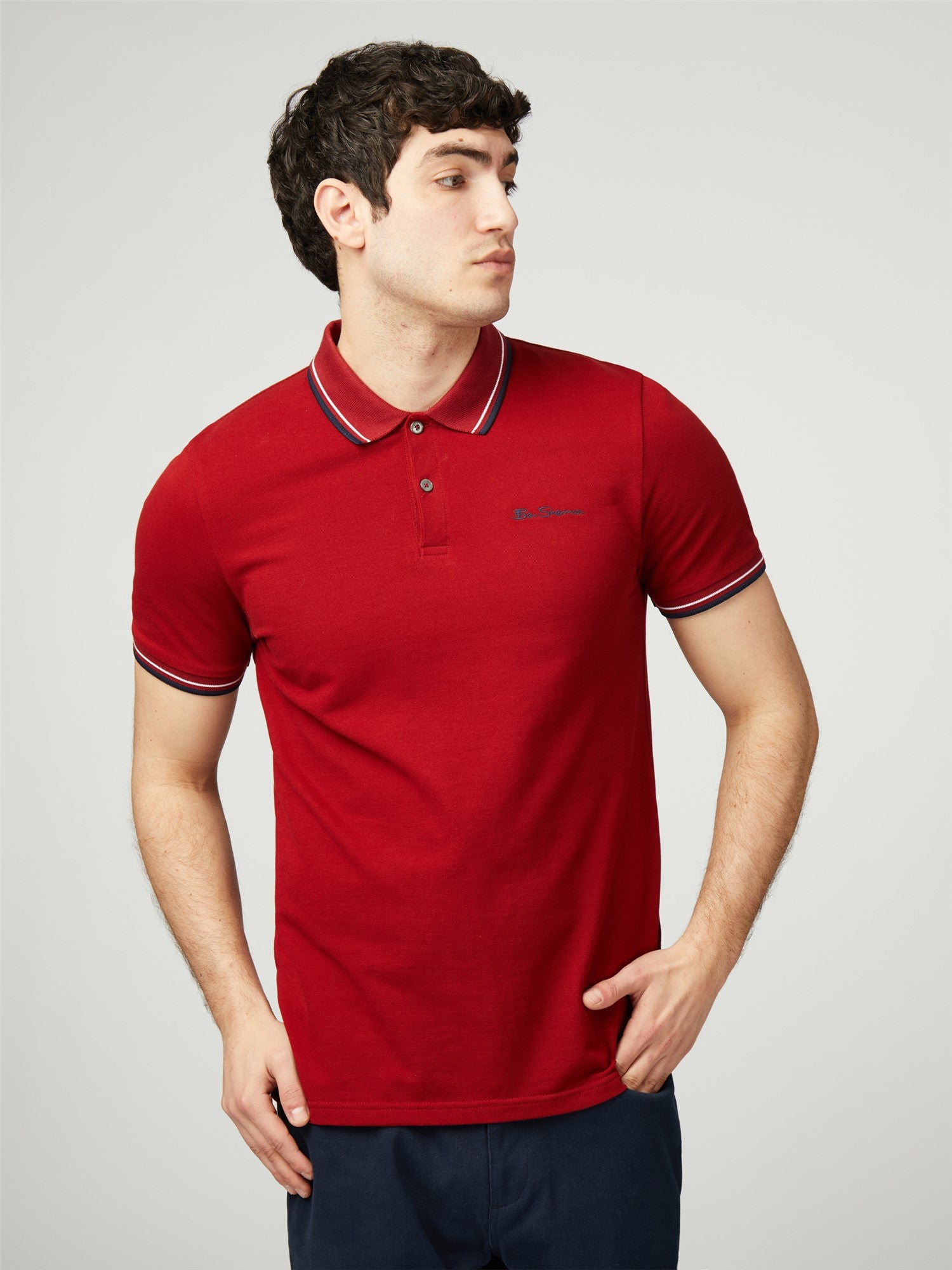Signature Pique Polo - Red