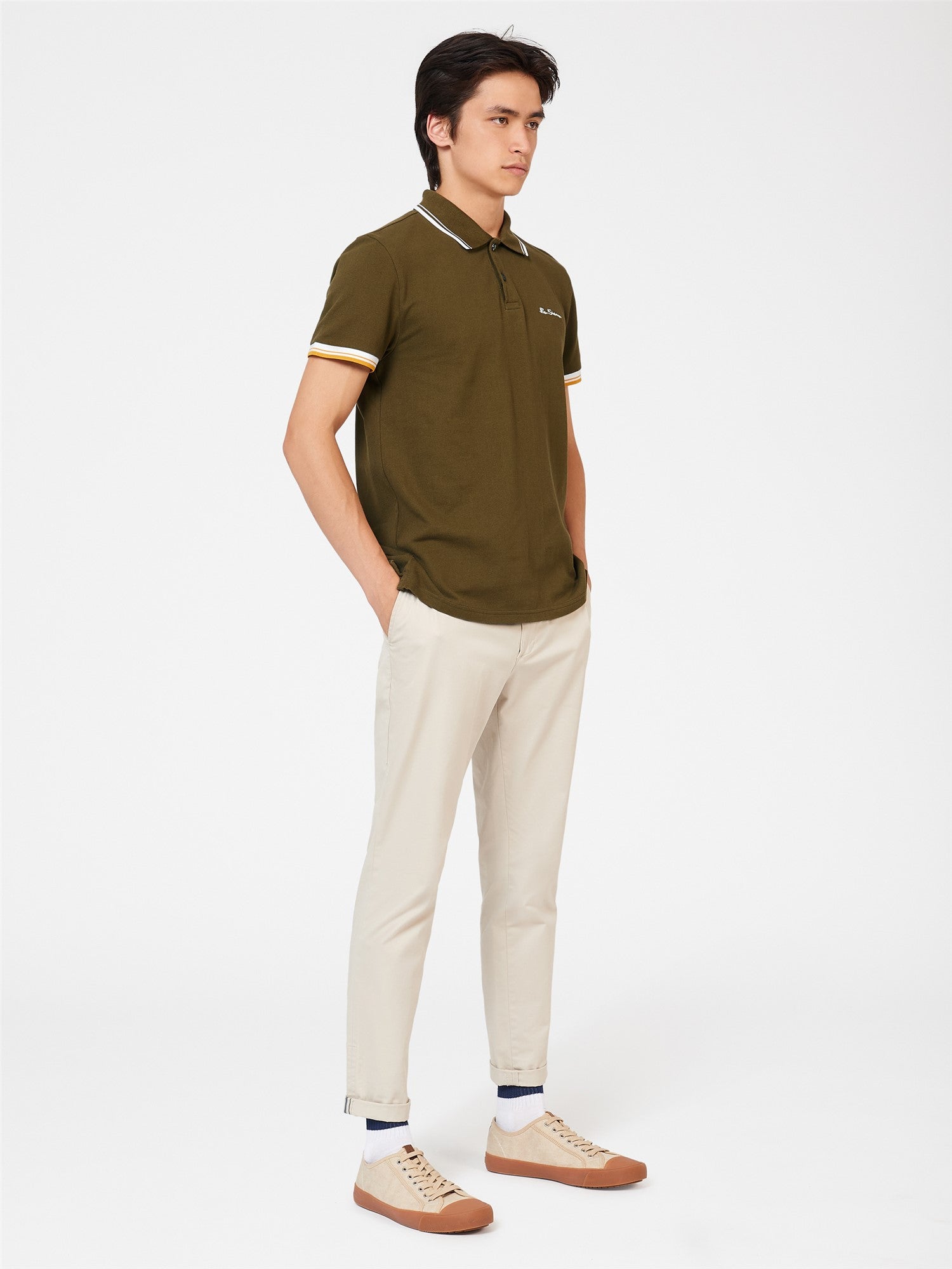 Signature Pique Polo - Khaki