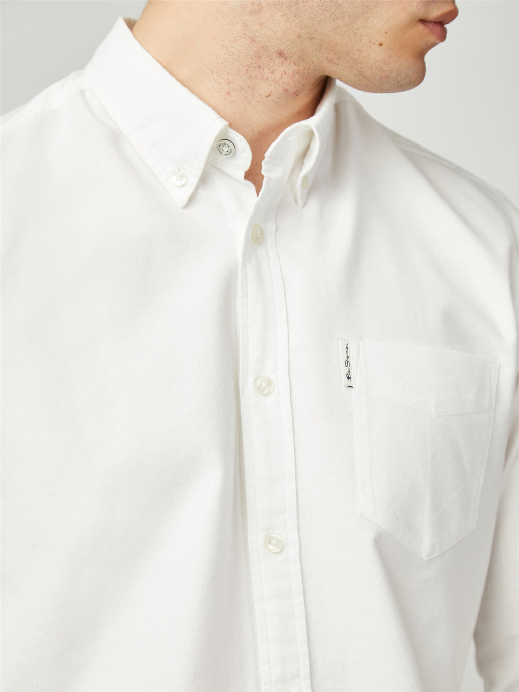 Organic Oxford Long Sleeve Shirt - White
