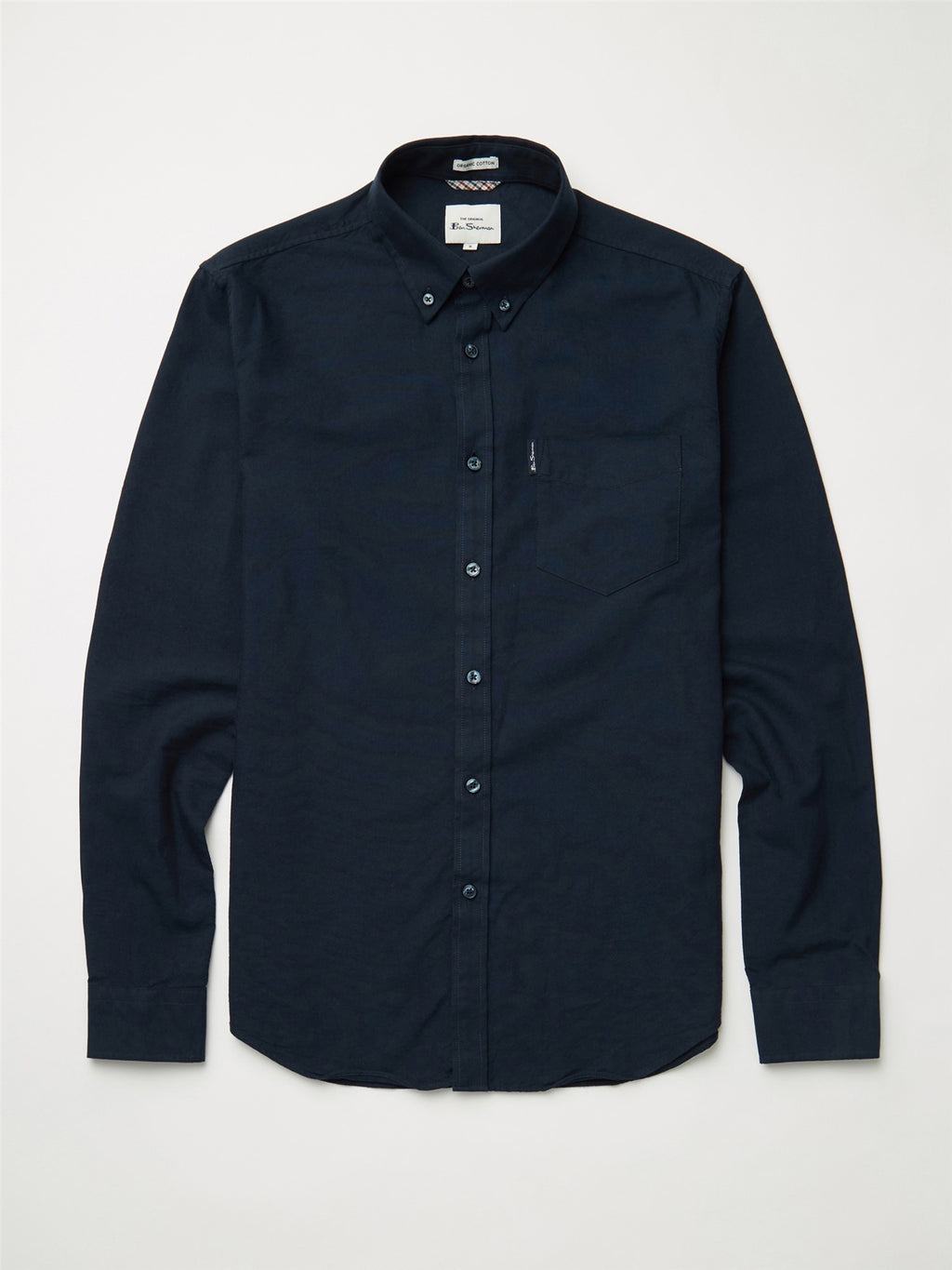 Organic Oxford Long Sleeve Shirt - Navy