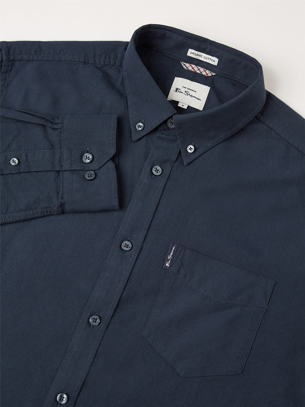 Organic Oxford Long Sleeve Shirt - Navy